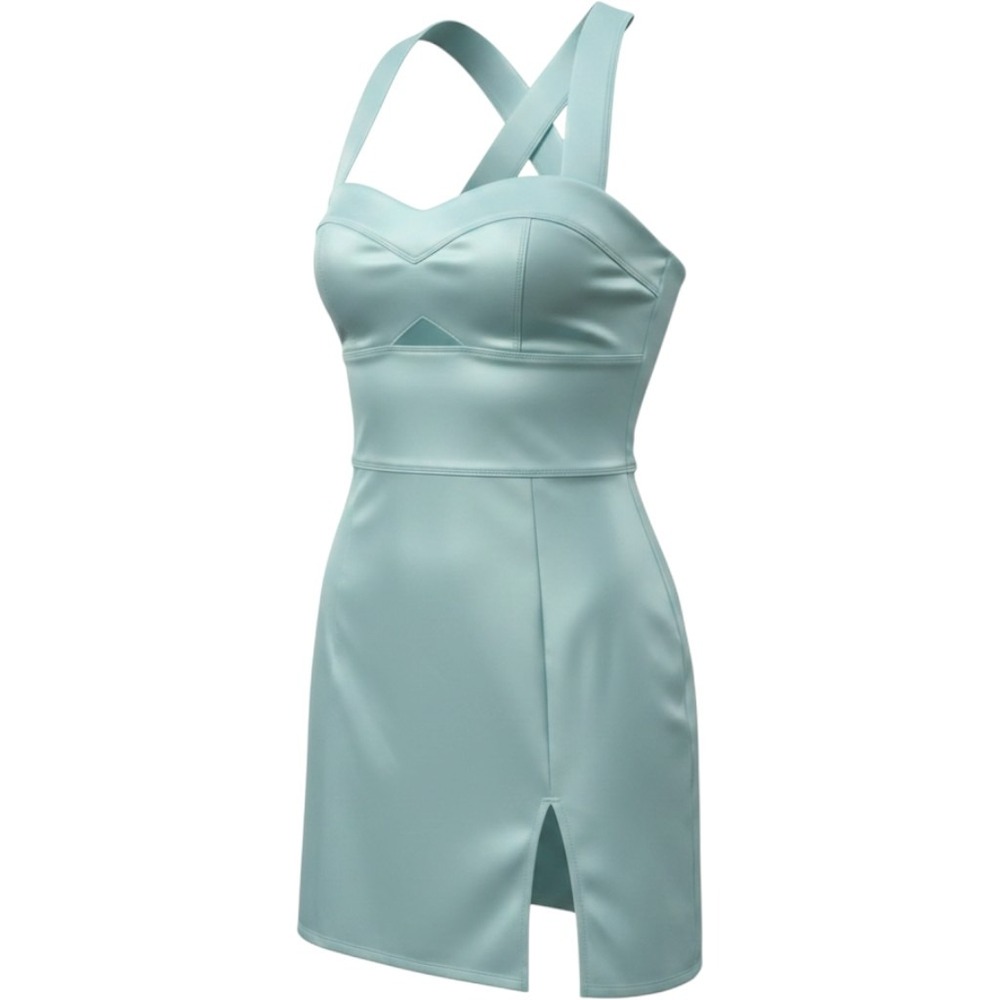Eleven by Venus Williams Mint Green Criss Cross Back Tennis Dress Womens XS